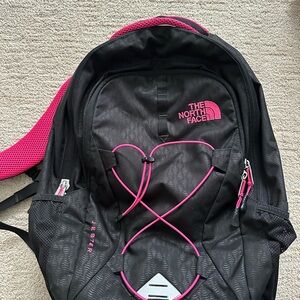 The North Face Black and Pink Jester Backpack